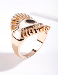 Gold Giant Statement Eye Ring - link has visual effect only