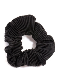 Black Pleated Scrunchie - link has visual effect only