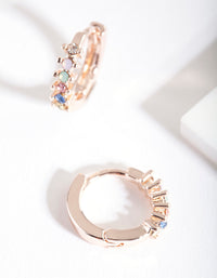 Rainbow Diamante Huggie - link has visual effect only