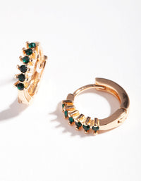 Emerald Diamante Huggie - link has visual effect only