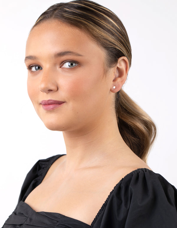 Rose Gold Plated Sterling Silver Celestial Stud Earring Pack