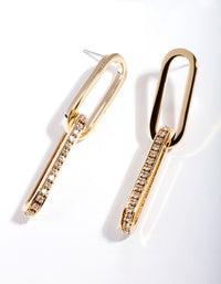Gold Plated Drop Earrings - link has visual effect only