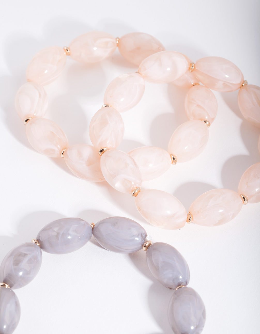 Multi Oval Bead Bracelet Pack