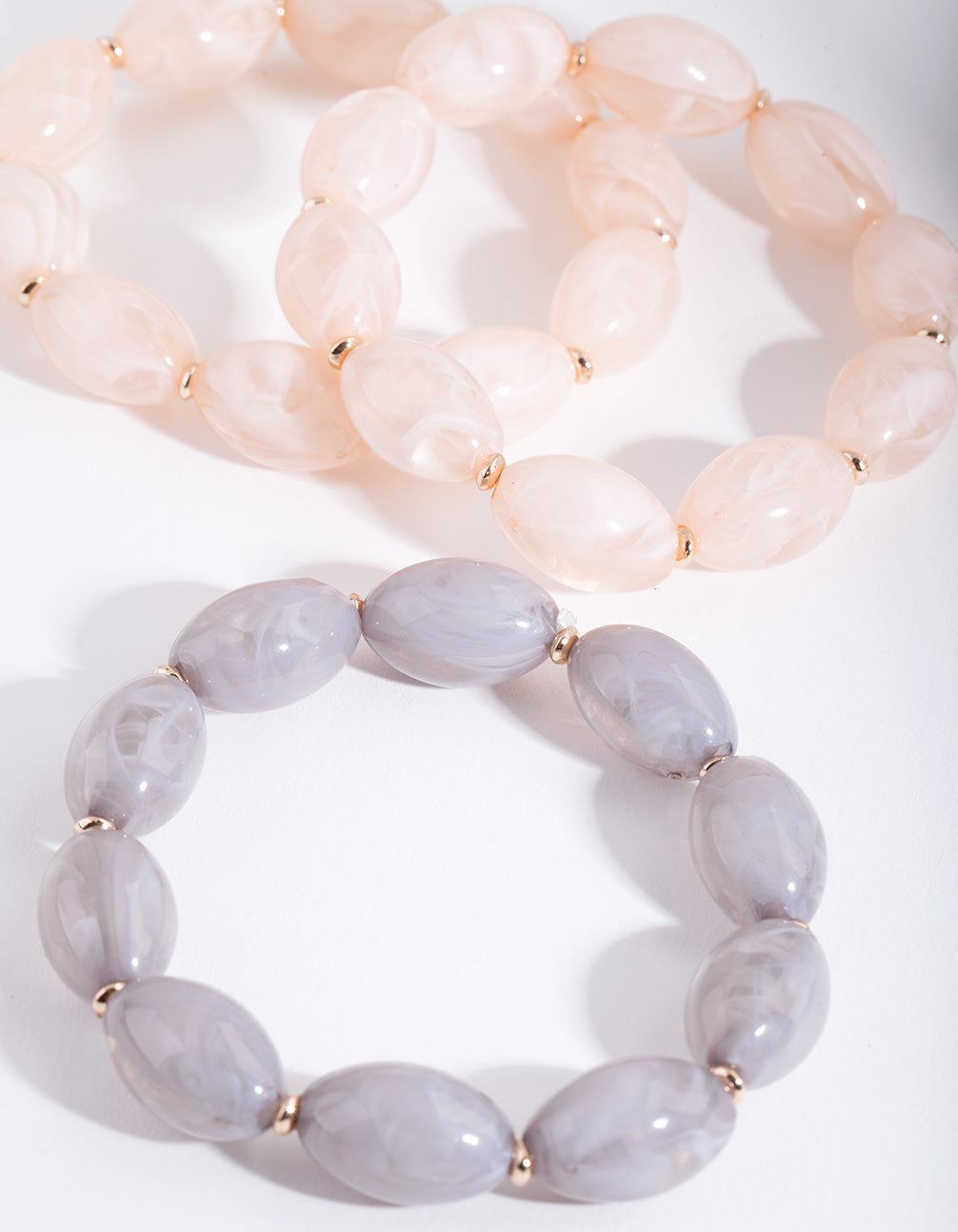 Multi Oval Bead Bracelet Pack