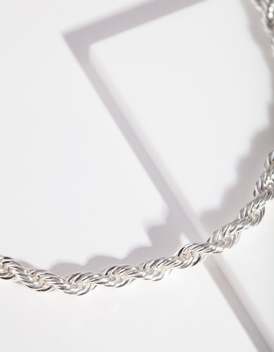 Silver Rope Chain Anklet