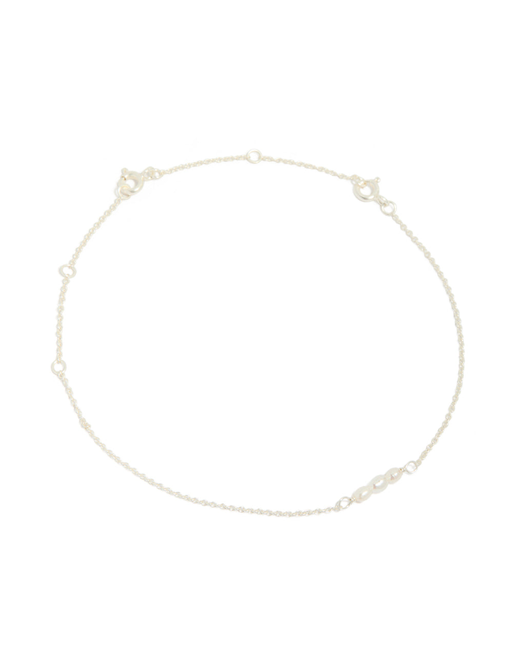 Sterling Silver Mini Pearl Bracelet