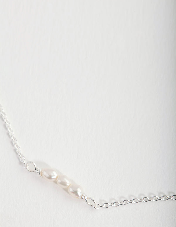 Sterling Silver Mini Pearl Bracelet