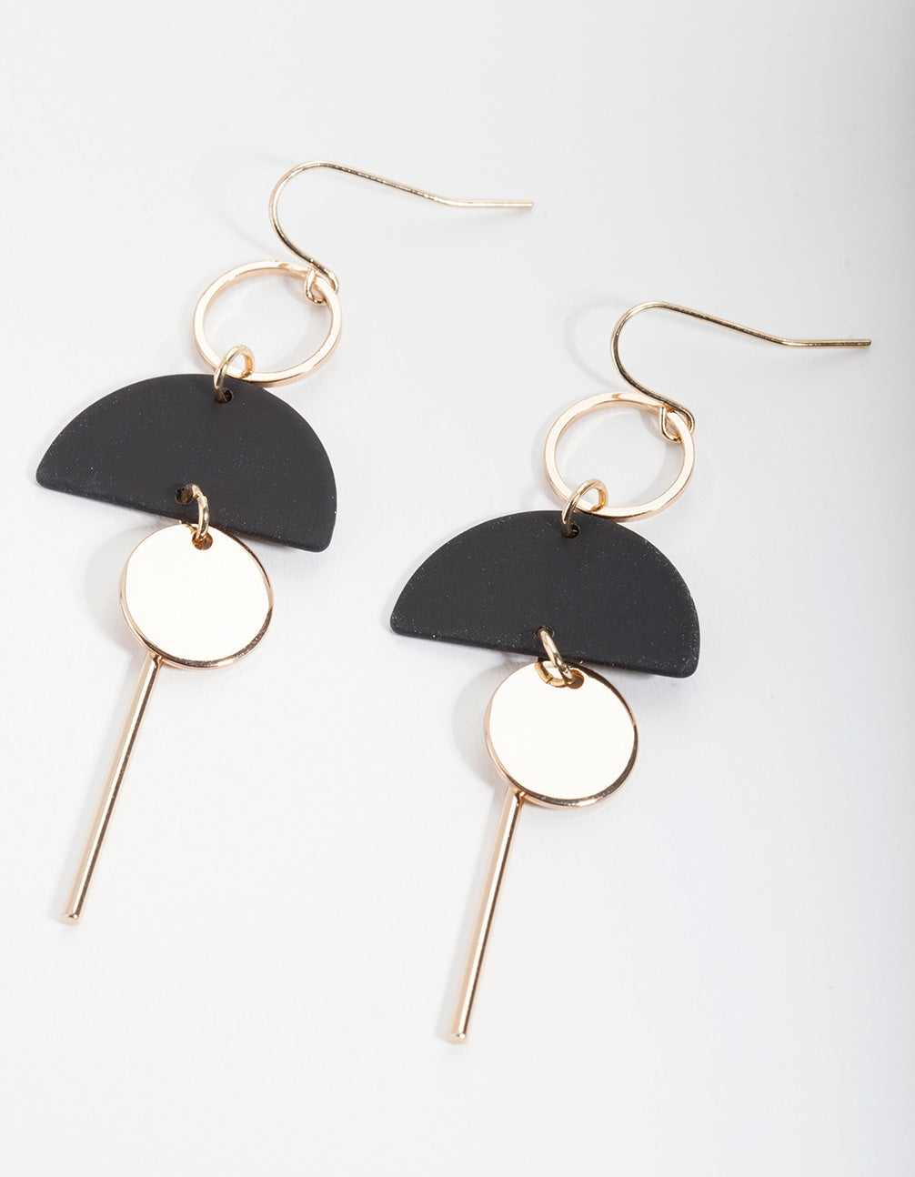 Black Geometric Earrings