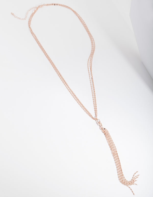 Rose Gold Rope Chain Necklace