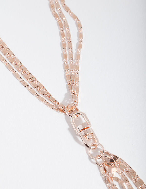 Rose Gold Rope Chain Necklace