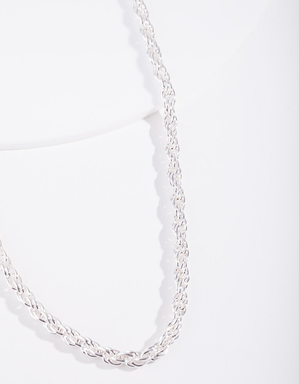 Silver Plated Thick Chain Necklace