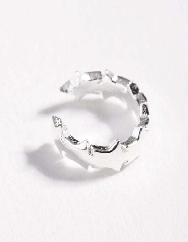 Sterling Silver Star Ear Cuff