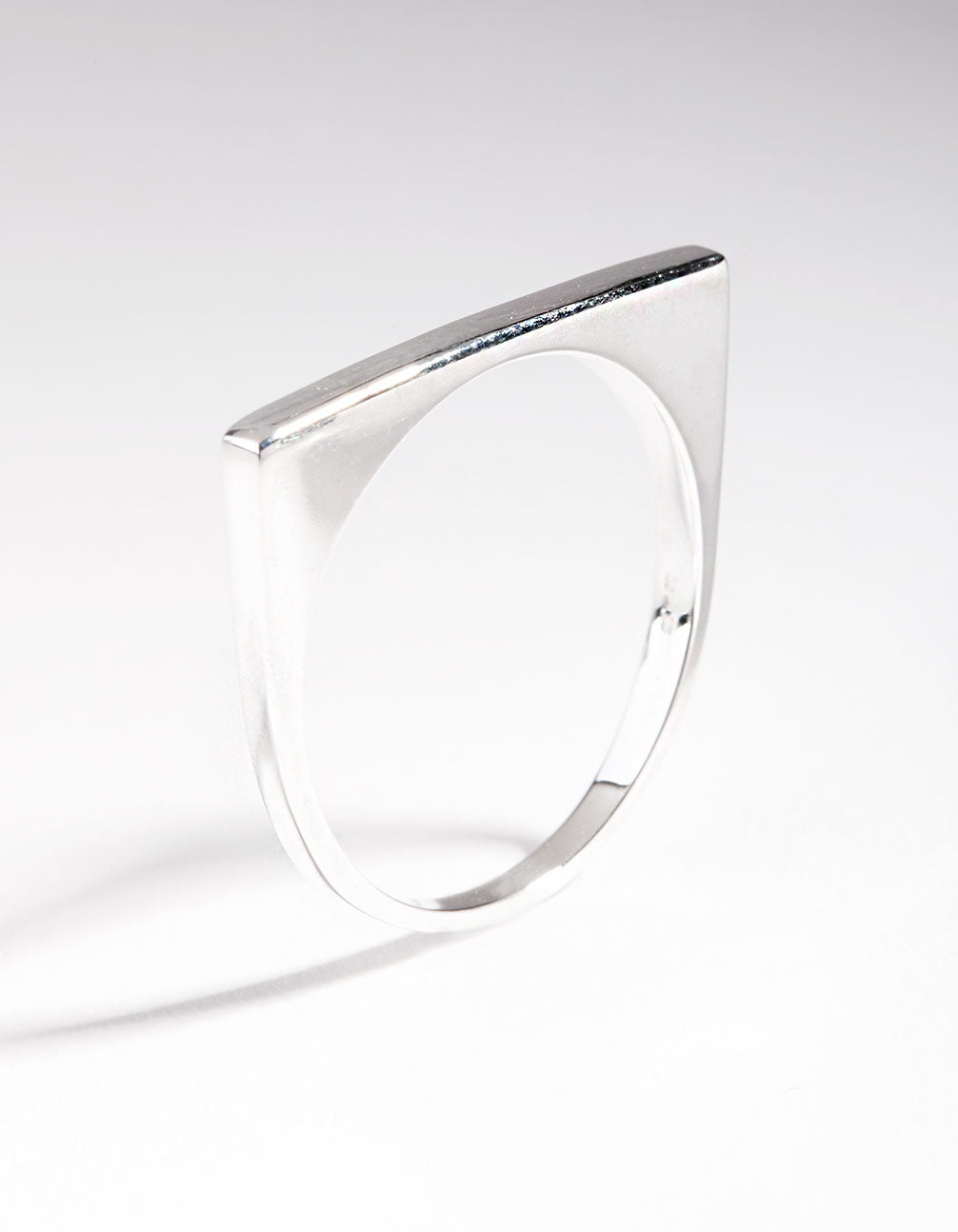 Sterling Silver Plain Bar Ring