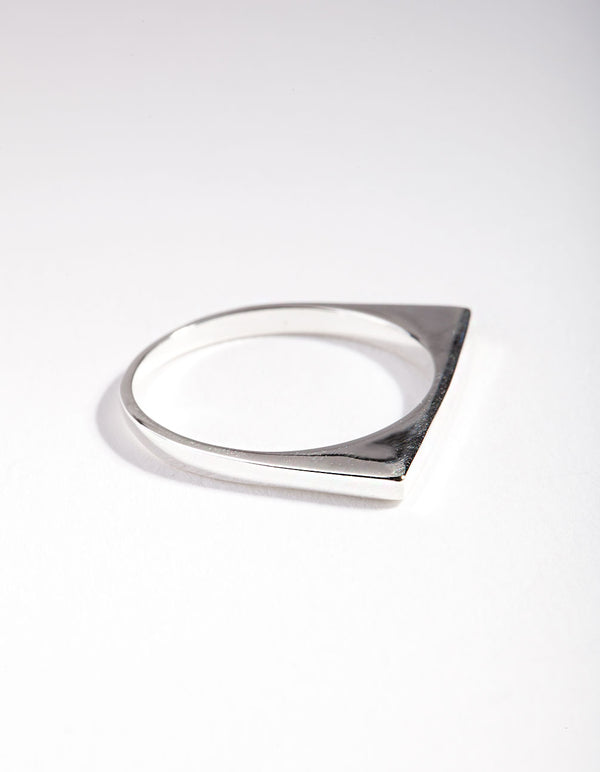 Sterling Silver Plain Bar Ring