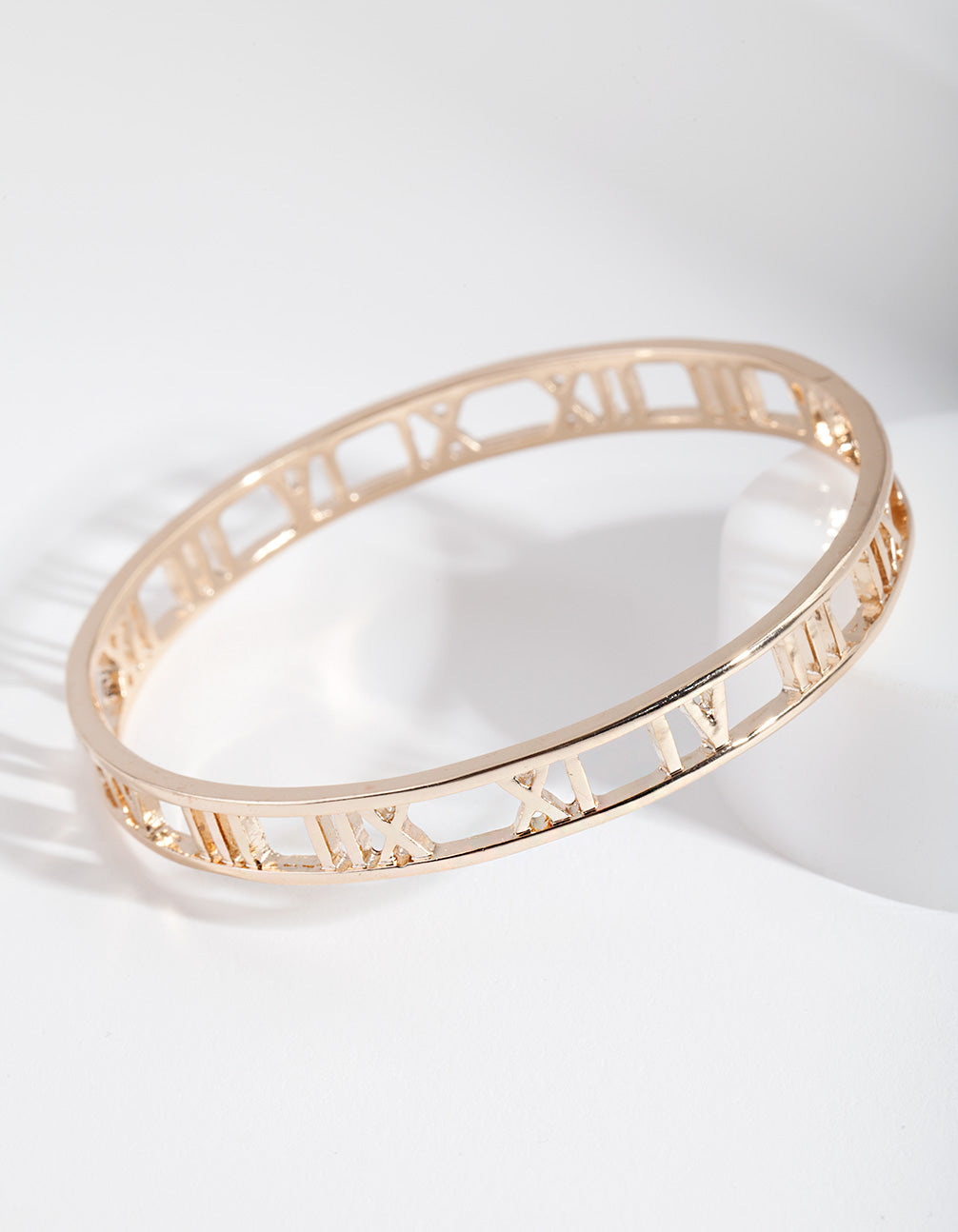Gold Roman Numeral Bangle