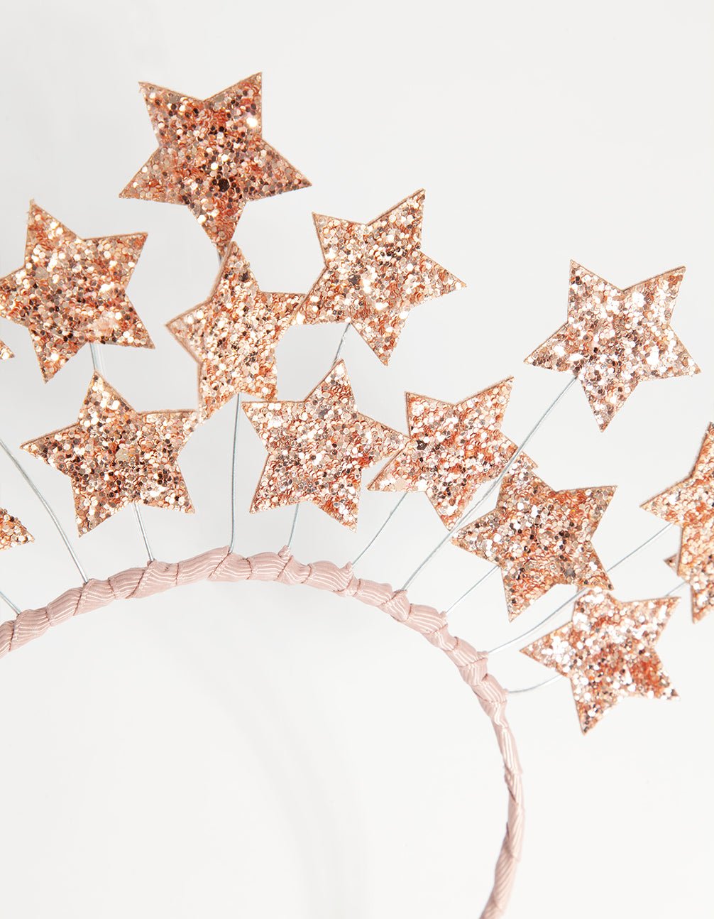 NYE Rose Gold Glitter Star Headband