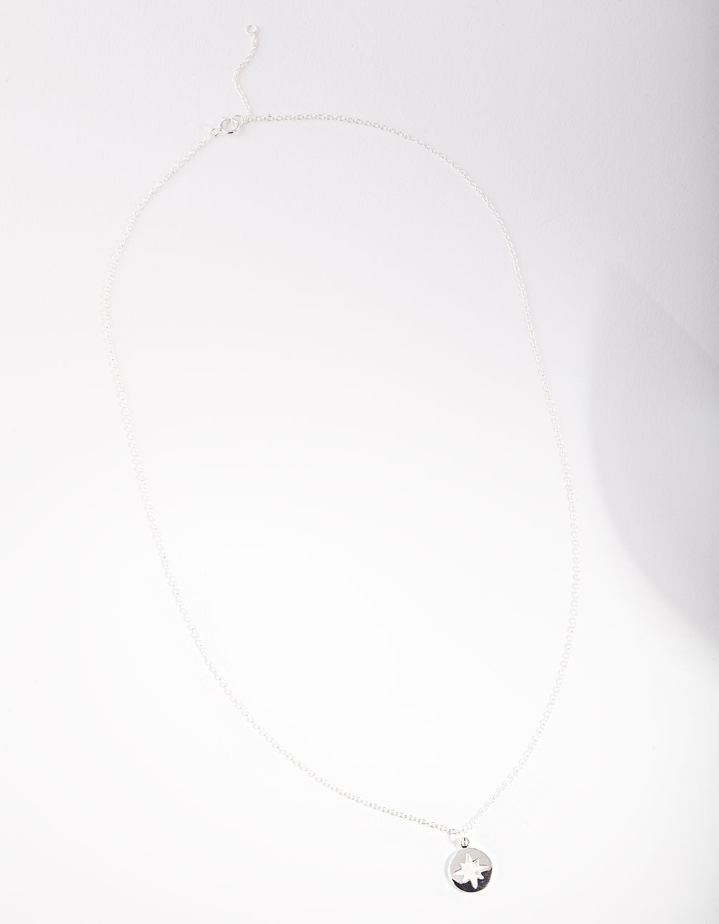 Sterling Silver Celestial Cutout Charm Necklace