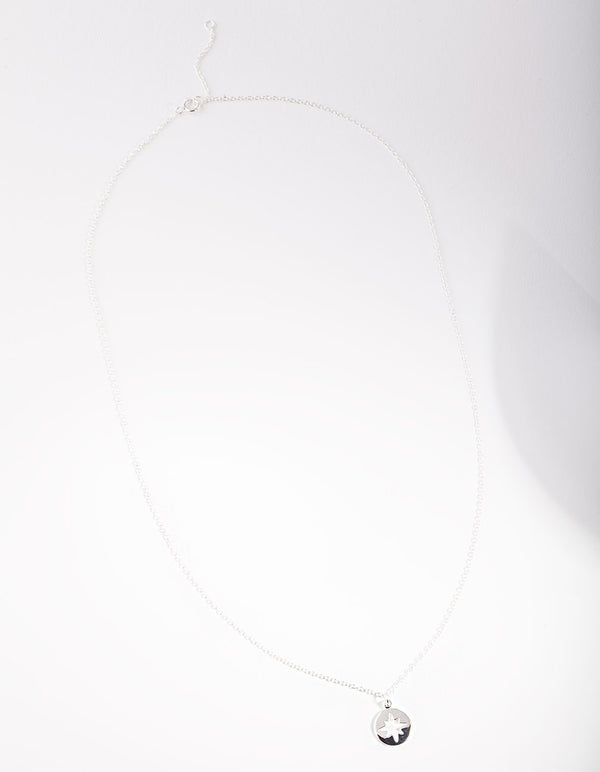 Sterling Silver Celestial Cutout Charm Necklace