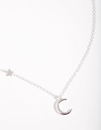 Sterling Silver Asymmetrical Celestial Necklace - link has visual effect only