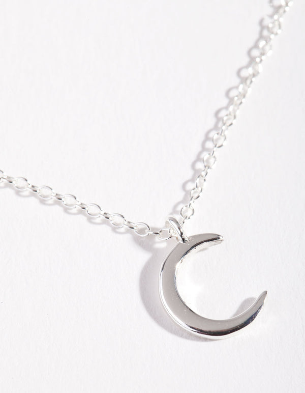 Sterling Silver Asymmetrical Celestial Necklace