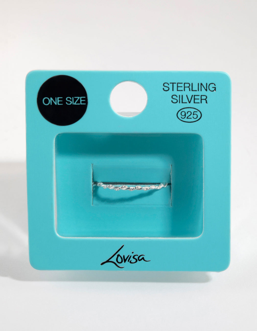 Sterling Silver Fine Twist Ring