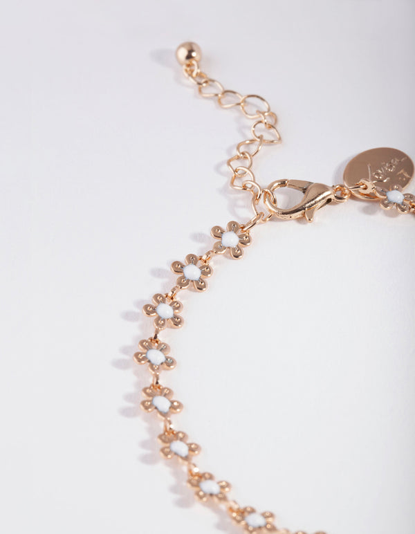 Kids Gold Flower Anklet