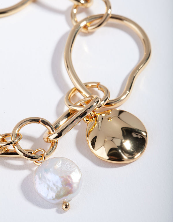 Gold Multi Size Link Bracelet