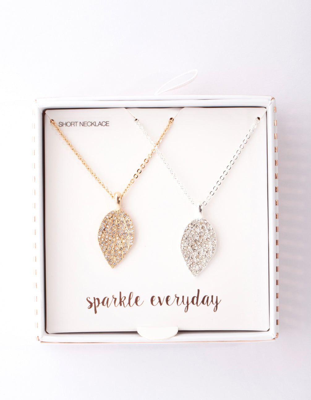 Mixed Metal Filigree Leaf Necklace Pack