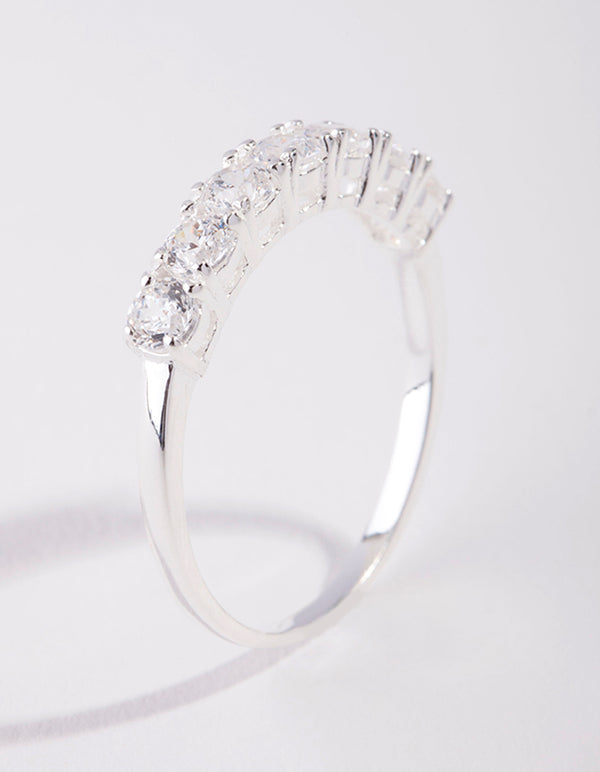 Sterling Silver 100 Facet Statement Ring