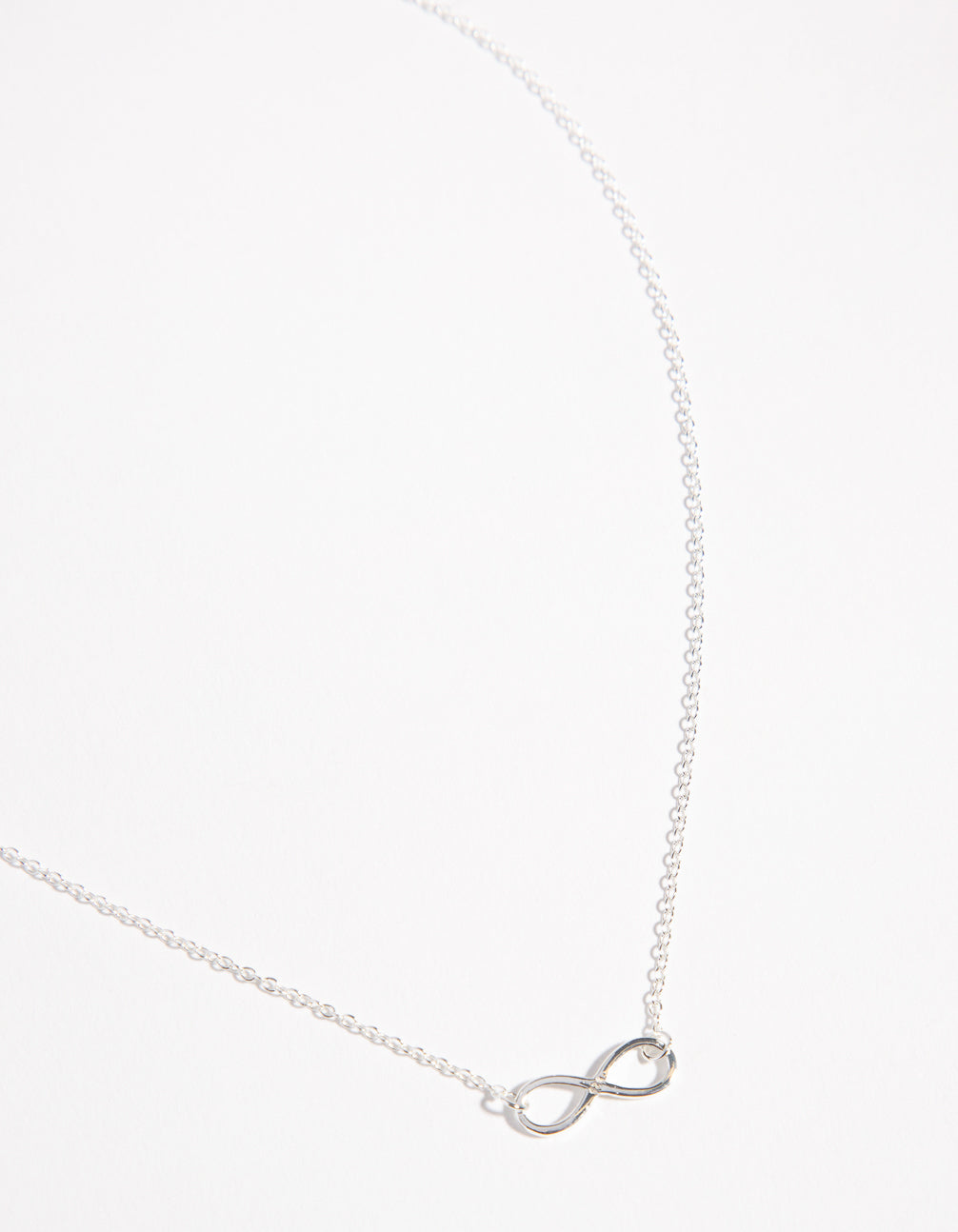 Kids Sterling Silver Infinity 30cm Necklace