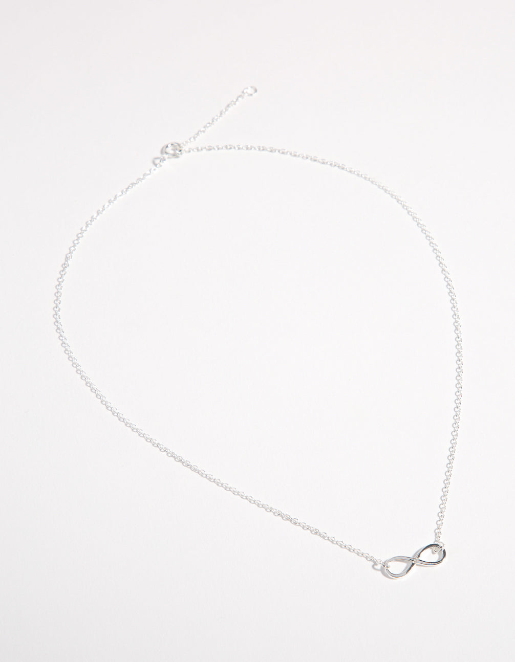 Kids Sterling Silver Infinity 30cm Necklace