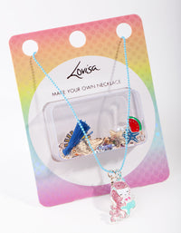 Kids Silver Make Your Own Mermaid Charm Necklace - link has visual effect only