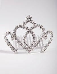 Kids Silver Diamante Swirl Crown - link has visual effect only