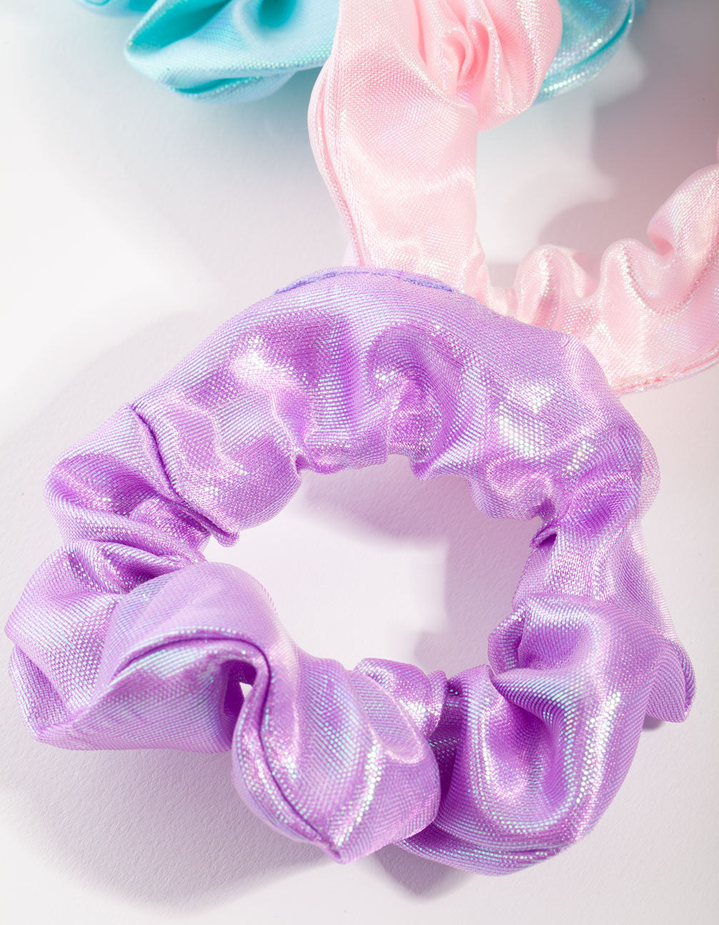 Kids Fabric Holographic Pack Scrunchies