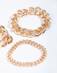 Gold Large in Charge Pack Chain Rings - link has visual effect only