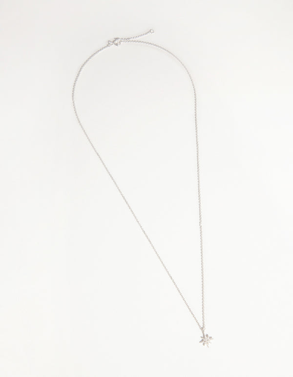 Sterling Silver Starburst Necklace