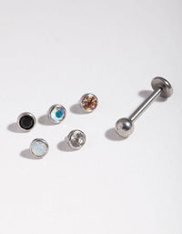 Surgical Steel Diamante Flat Back 6-Pack - link has visual effect only