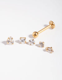 Mixed Cubic Zirconia Flat Back 6-Pack - link has visual effect only