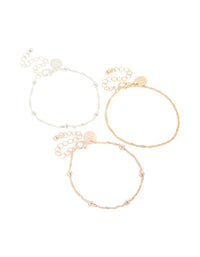Mixed Metals Mixed Pack Bracelets - link has visual effect only