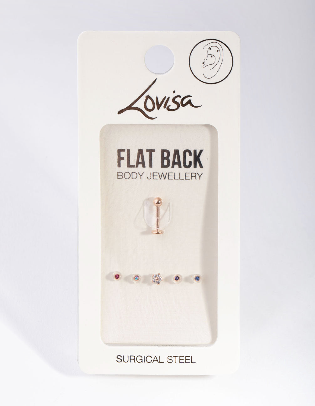 Gold Flower Flat Back 6-Pack
