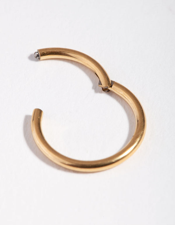 Titanium Gold 10mm Clicker Ring