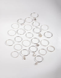 Silver Lucky Charm 24-Pack Rings - link has visual effect only