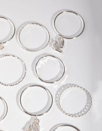 Silver Lucky Charm 24-Pack Rings - link has visual effect only