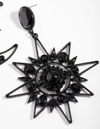 Matte Statement Star & Moon Earrings - link has visual effect only