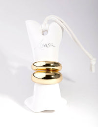 Gold Plated Small & Big Dome Pack Rings - link has visual effect only