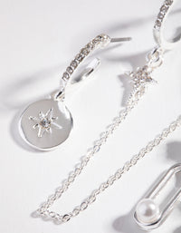 Silver Plated Mini Star Earrings - link has visual effect only
