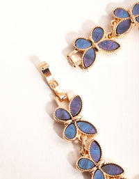 Gold Inlay Butterfly Bracelet - link has visual effect only