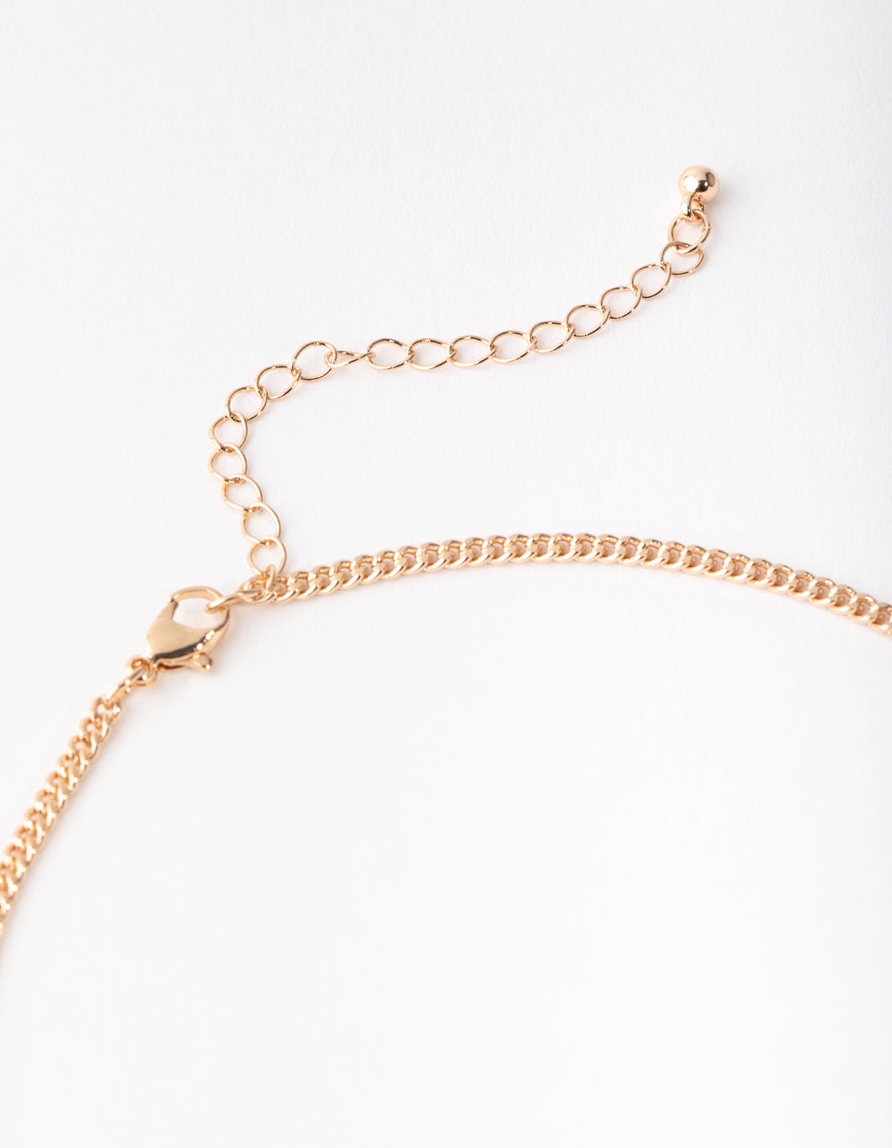 Gold Pearlised Flower Necklace