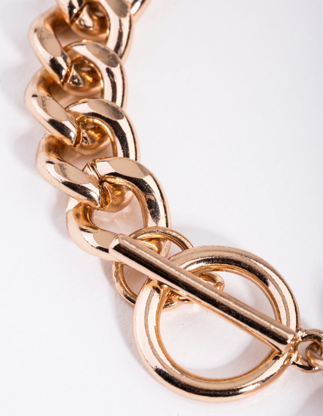 Gold Semi Precious Heart T&O Bracelet