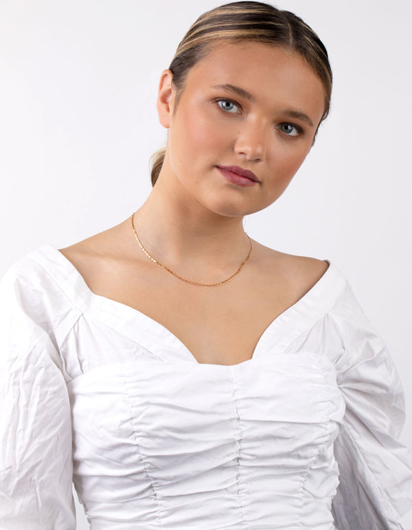 Gold Plated Sterling Silver Mariner Necklace